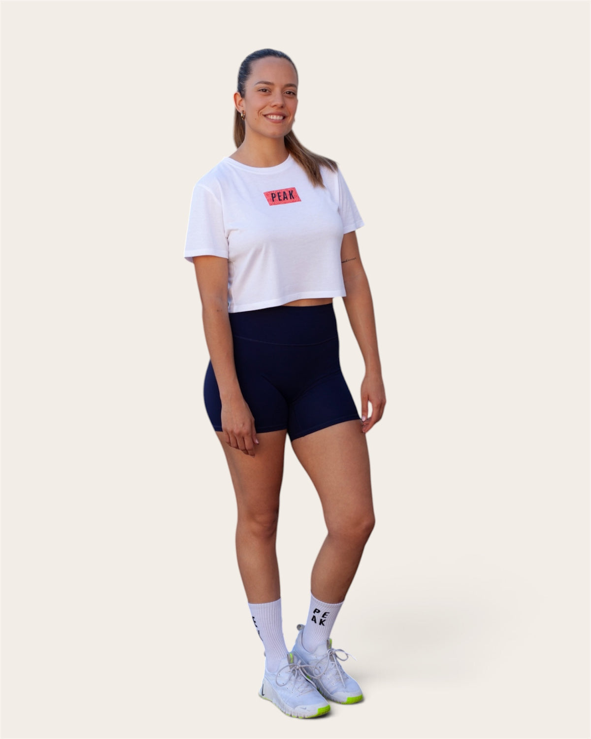 Camiseta Crop Logan Blanco