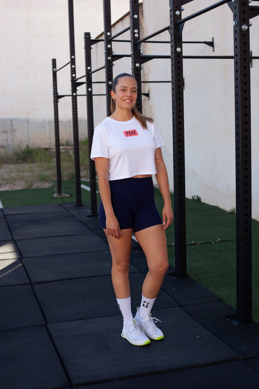Camiseta Crop Logan Blanco