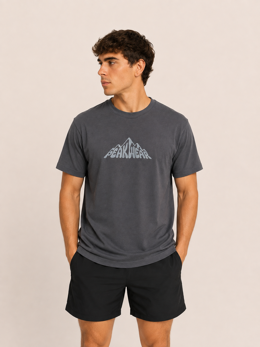 Camiseta oversize Arán Grafito