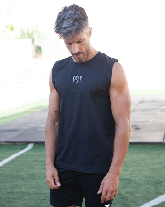 Camiseta sin mangas Veleta negro
