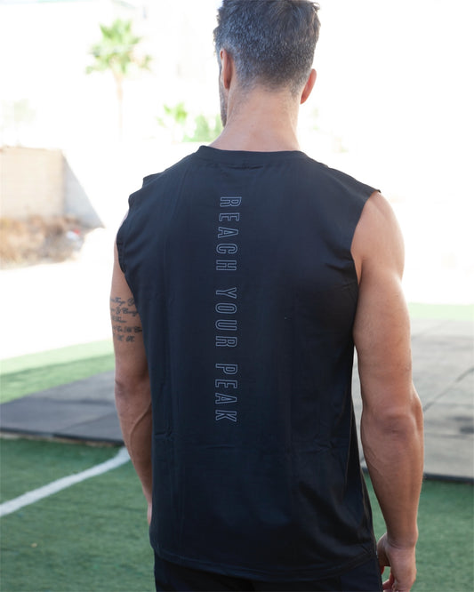 Camiseta sin mangas Veleta Negro