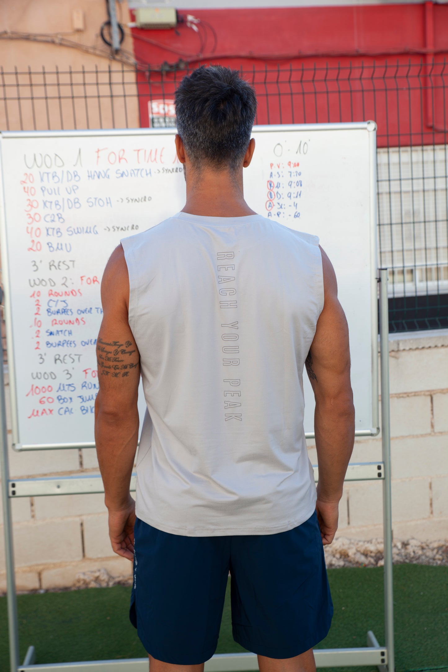 Camiseta sin mangas Veleta gris