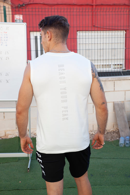Camiseta sin mangas Veleta Blanco